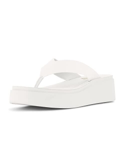 Women's Pippin thong platform sandal with  Memory Foam