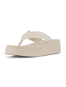 Women's Pippin thong platform sandal with  Memory Foam