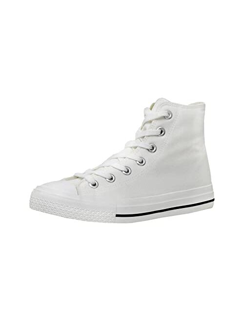 CUSHIONAIRE Women's Vance high top Canvas Sneaker +Memory Foam