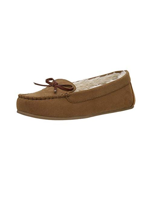 Cushionaire Women's Sabina Moccasin Slipper +Memory Foam