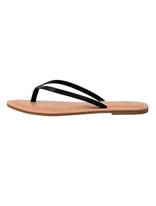 CUSHIONAIRE Women's Cora Flat Flip Flop Sandal with +Comfort