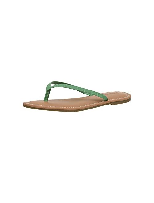 CUSHIONAIRE Women's Cora Flat Flip Flop Sandal with +Comfort