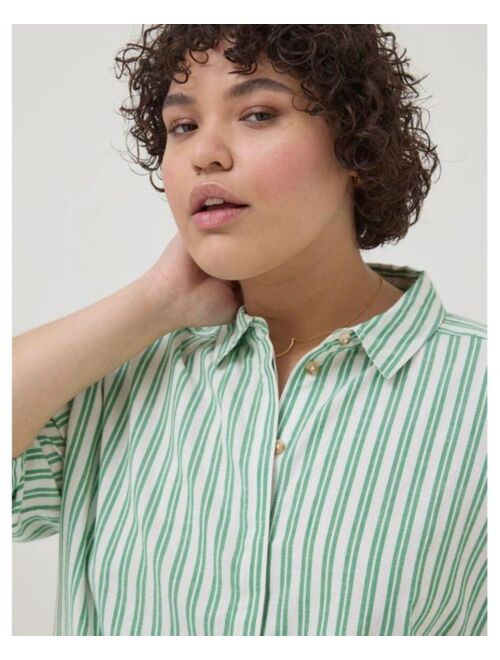 FATFACE Women's Billie Stripe Longline Shirt