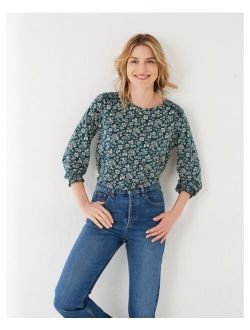 FATFACE Darcy Vintage Prairie Top - Women's