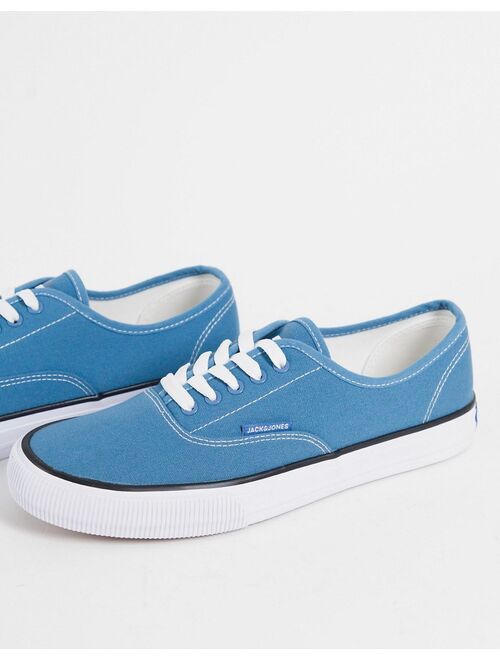 Jack & Jones canvas sneakers in blue