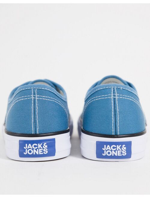 Jack & Jones canvas sneakers in blue