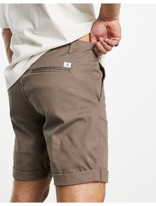 Jack & Jones Intelligence slim fit chino short in brown