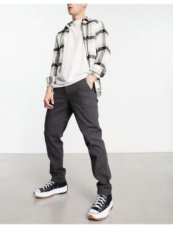 Intelligence ollie regular fit chino in dark gray