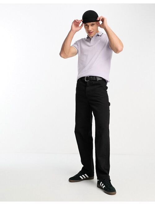 Jack & Jones Essentials pique polo in lilac