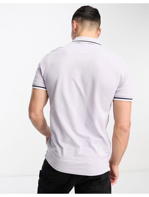 Jack & Jones Essentials pique polo in lilac