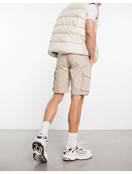 Jack & Jones Intelligence technical cargo shorts in beige