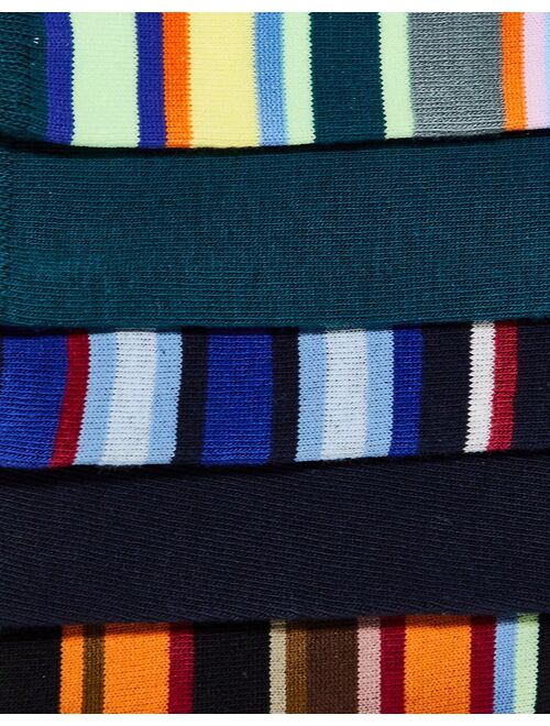 Jack & Jones 5-pack socks in multi stripe