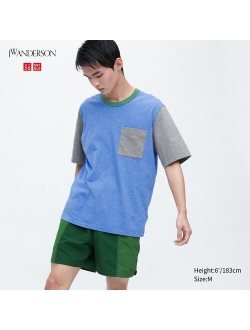 Short-Sleeve Pocket T-Shirt (Color Block) (JW Anderson)