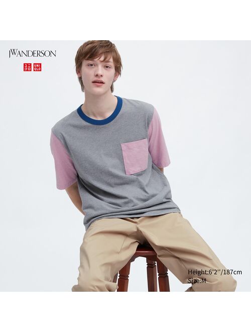 UNIQLO Short-Sleeve Pocket T-Shirt (Color Block) (JW Anderson)