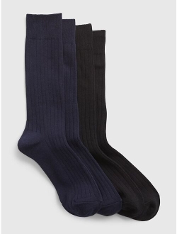 Organic Cotton Dress Socks (2-Pack)