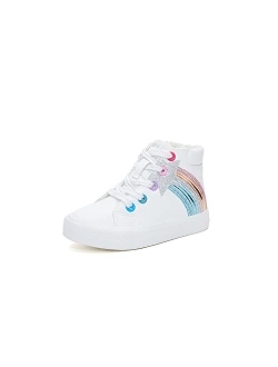 Weestep Girls Toddler/Little Kid Glitter Unicorn Bow Sneaker Shoe