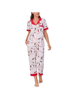 Bedhead PJs Organic Cotton Short Sleeve Cropped PJ Set