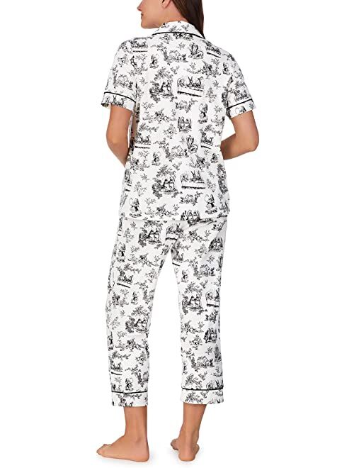 BedHead Pajamas Bedhead PJs Organic Cotton Short Sleeve Cropped PJ Set