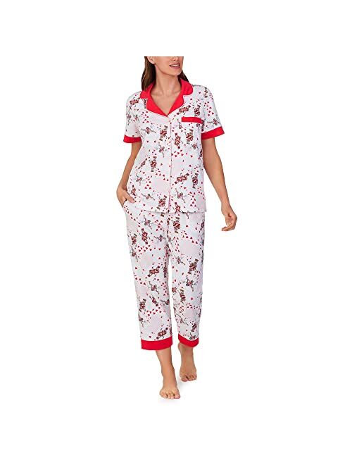 BedHead Pajamas Bedhead PJs Organic Cotton Short Sleeve Cropped PJ Set