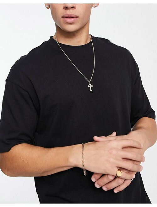 Jack & Jones Core boxy t-shirt in black