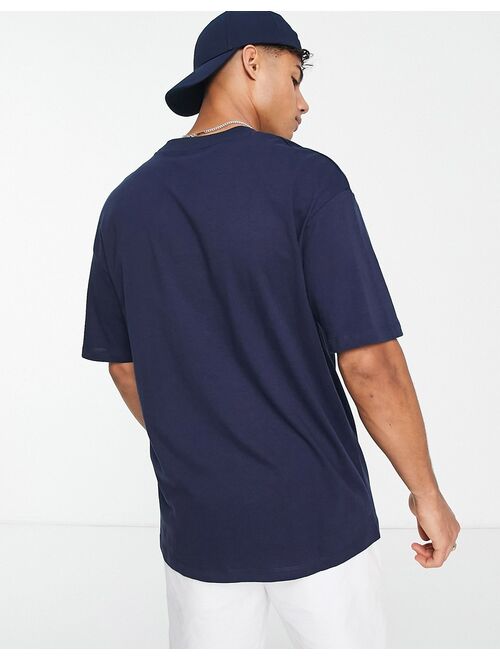 Jack & Jones Core boxy t-shirt in navy