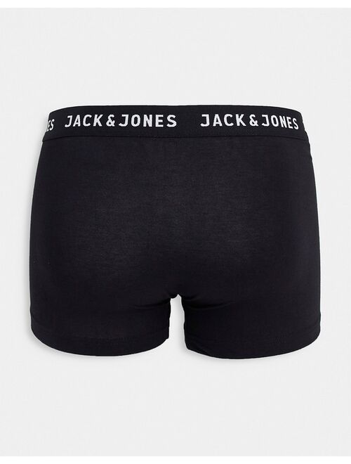 Jack & Jones 7 pack trunks in black