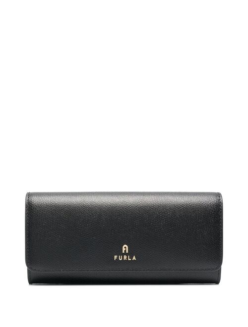 Furla logo-lettering leather wallet