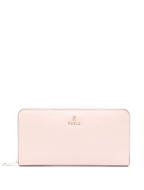 Furla logo-plaque leather wallet