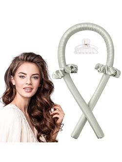 Heatless Curling Rod Headband, IENIN Heatless Hair Curler No Heat Hair Curlers to Sleep in Curl Ribbon with Scrunchies Hair Clips Overnight Hair Curlers Hair Roller for W