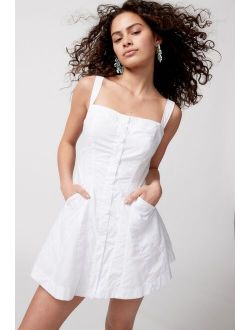 UO Teega Button Mini Dress