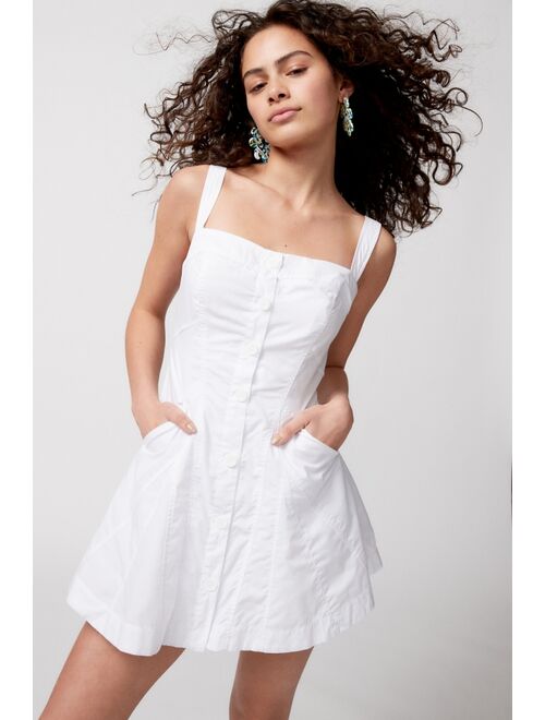 Urban Outfitters UO Teega Button Mini Dress