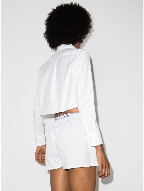 HommeGirls long-sleeve cropped shirt