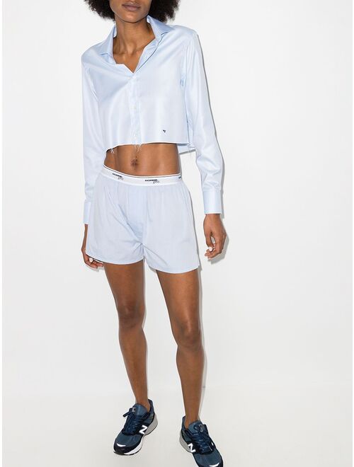 HommeGirls long-sleeve cropped shirt