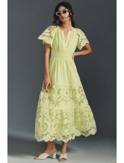 The Somerset Collection by Anthropologie The Somerset Maxi Dress: Cutwork Edition