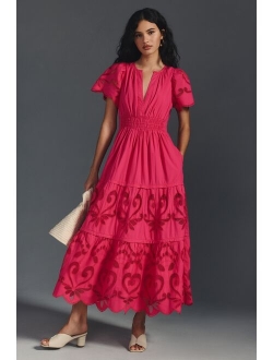 The Somerset Collection by Anthropologie The Somerset Maxi Dress: Cutwork Edition