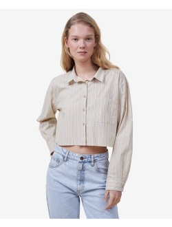 Women's Cropped Dad Shirt