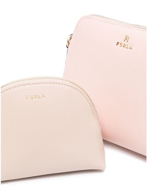 Furla logo-plaque crossbody bag