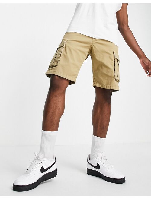 Jack & Jones Intelligence cargo shorts in beige