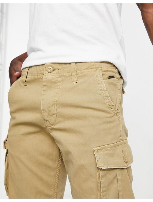 Jack & Jones Intelligence cargo shorts in beige