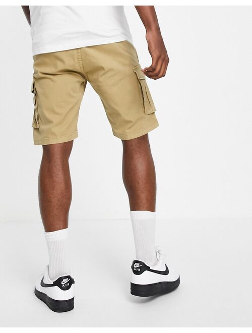 Jack & Jones Intelligence cargo shorts in beige