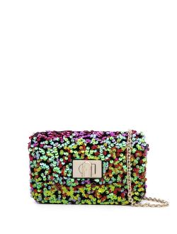 Toni sequin-embellished crossbody bag