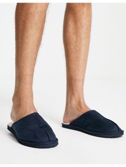 slippers in navy