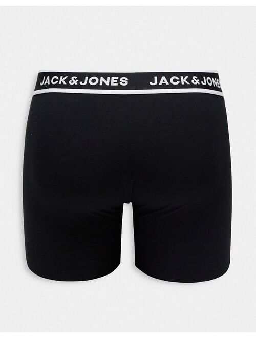 Jack & Jones 5-pack boxer briefs in black