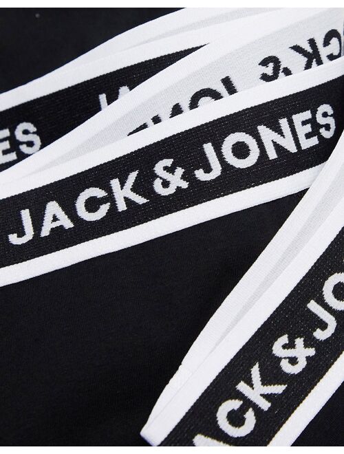 Jack & Jones 5-pack boxer briefs in black