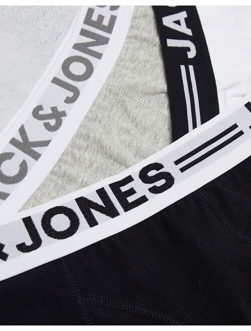 Jack & Jones 3 pack trunks in multi