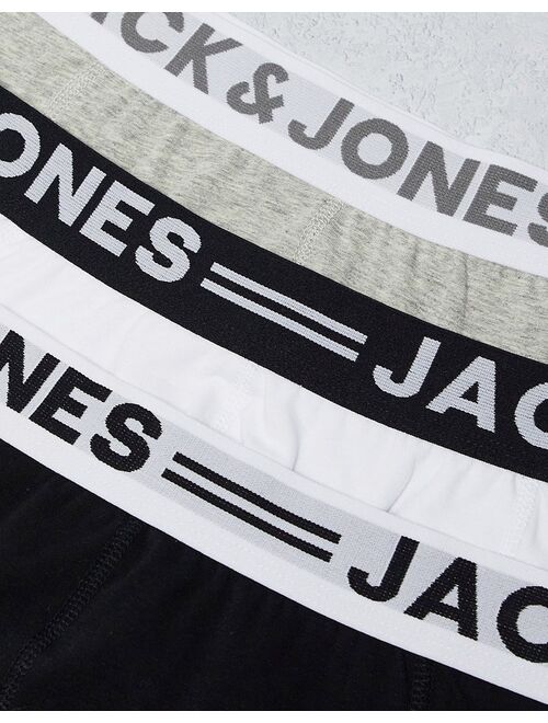 Jack & Jones 3 pack trunks in multi