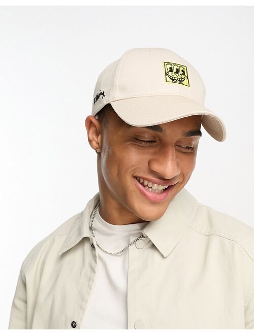 Jack & Jones Keith Haring cap in beige