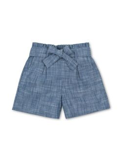 Girls' Organic Cotton Pull-On Cinched Waist Woven Short, Kids