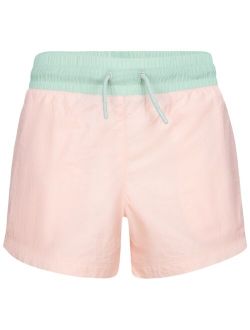 JORDAN Big Girls Icon Play Blocked Drawcord Shorts