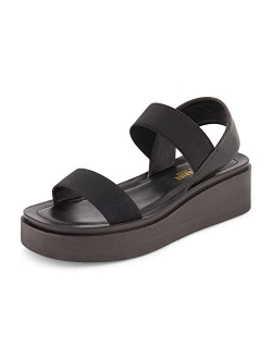 Women's Pilar stretch platform sandal with  Memory Foam